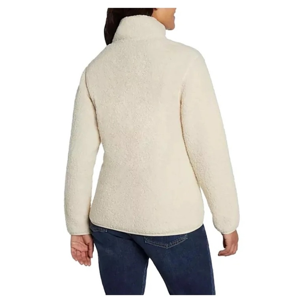 NWT Eddie Bauer Women's Fleece Jacket in Ivory - Picture 2 of 6